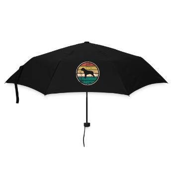 Rottweiler dog lover Retro vintage Gift idea - Regenschirm (klein) - Schwarz - Vorne