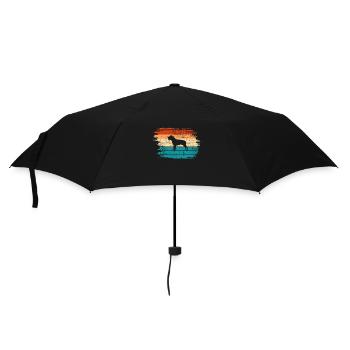 Rottweiler dog lover Retro vintage Gift idea - Regenschirm (klein) - Schwarz - Vorne