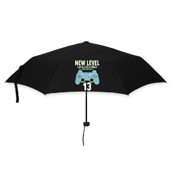 13 Years old 13 birthday outfit Gamer Gaming - Umbrella (small) - black - Front