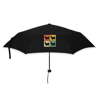 Shih Tzu dog lover Retro vintage Gift idea - Umbrella (small) - black - Front