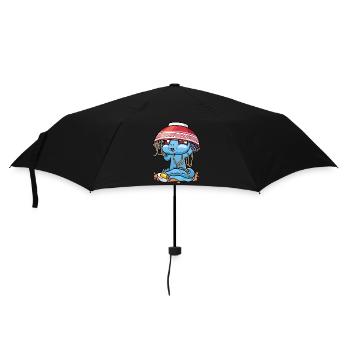 Axolotl Kawaii Ramen Noodles Anime - Parapluie standard - noir - Devant