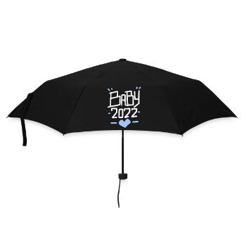 Baby 2022 - Birth Son Pregnant 2022 - Umbrella (small) - black - Front