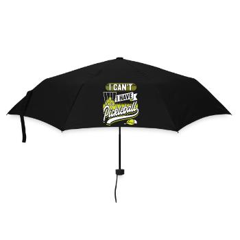 Pickleball Spieler - Regenschirm (klein) - Schwarz - Vorne