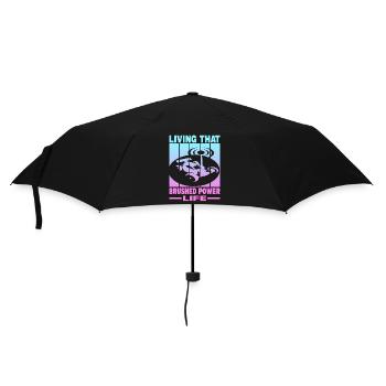 Living That Brushed Power Life - Umbrella (small) - black - Front