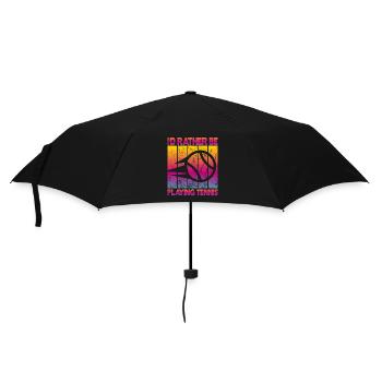 I'd rather be playing tennis - Regenschirm (klein) - Schwarz - Vorne