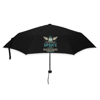 Update neue features 60 Jahre alt 60. Geburtstag - Regenschirm (klein) - Schwarz - Vorne