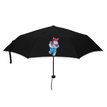 Hippopotamus American Football Sports - Umbrella (small) - black - Front