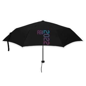 Abitur Gymnasium Damen und Herren Abi 2022 - Regenschirm (klein) - Schwarz - Vorne
