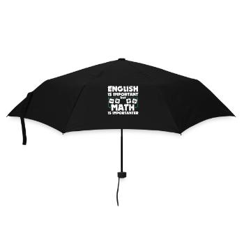 Funny Math Art Student Pun Mathematics Lovers Fun - Umbrella (small) - black - Front