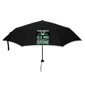 Laissez ce vieil homme vous montrer comment piloter un drone - Parapluie standard - noir - Devant
