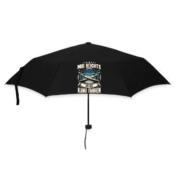 Kanu Kanut Kanutin Kanufahrer - Regenschirm (klein) - Schwarz - Vorne