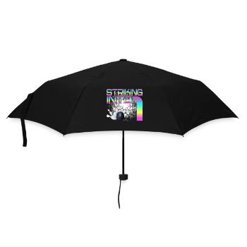 Hitting In 4 Bowling Bowlers 4th Birthday Party - Umbrella (small) - black - Front