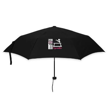 Sprung Boden Stufenbarren Balken Gymnastik Lustig - Regenschirm (klein) - Schwarz - Vorne