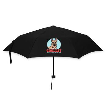 Malinois Grandpa Belgischer Schäferhund Geschenk - Regenschirm (klein) - Schwarz - Vorne