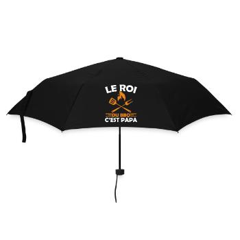 Le Roi Du Bbq C'est Papa Fête Des Pères Cadeau Bbq - Parapluie standard - noir - Devant