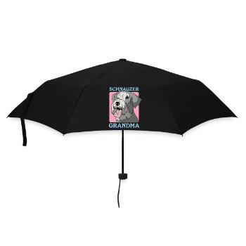 Schnauzer Grand-mère Maîtresse Chien Propriétaire Cadeau - Parapluie standard - noir - Devant