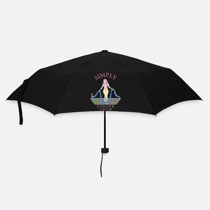 Simplement plus longtemps, c’est mieux. - Parapluie standard - noir
