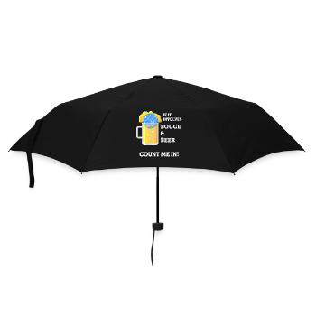 Boccia Boule Petanque - Regenschirm (klein) - Schwarz - Vorne