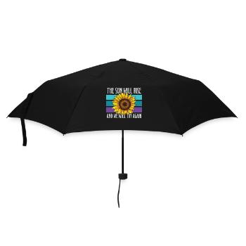 Prévention du suicide tournesol - Parapluie standard - noir - Devant