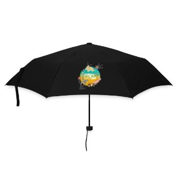 MILAN - Beau nom de garçon avec de mignons dinosaures - Parapluie standard - noir - Devant