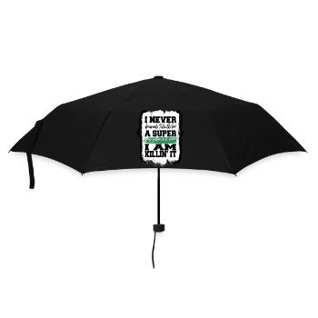 golfking golf clubs fun gift idea birthday - Regenschirm (klein) - Schwarz - Vorne