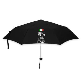 Restez calme et aimez l’Italie - Parapluie standard - noir - Devant