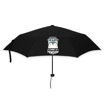 Sorry I'm Late I Saw A Penguin - Umbrella (small) - black - Front