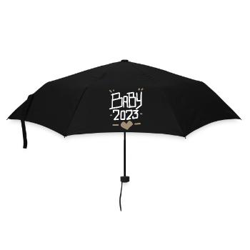 Grossesse Bébé enceinte 2023 - Parapluie standard - noir - Devant
