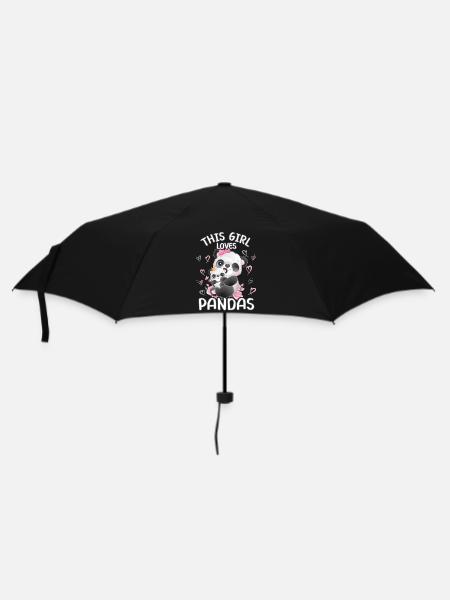 Cette fille aime les pandas - Parapluie standard - noir