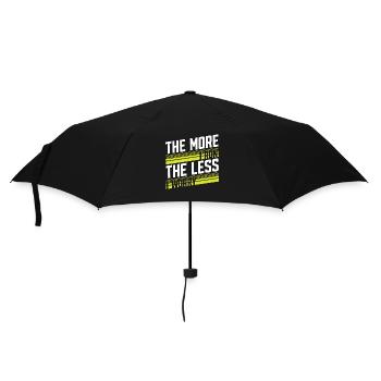 Plus je cours, moins je m’inquiète - Parapluie standard - noir - Devant