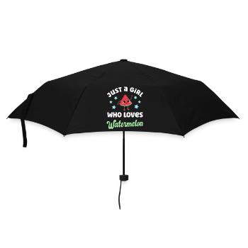 Pastèque Kawaii Melon - Parapluie standard - noir - Devant