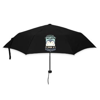 Sorry I'm Late I Saw A Penguin - Umbrella (small) - black - Front
