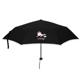 ADALYN Pink Unicorn Novelty - Umbrella (small) - black - Front