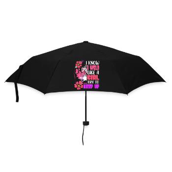 I Weld Like A Girl Weld - Umbrella (small) - black - Front