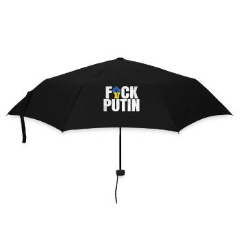 FCK Poutine Ukraine Soutien Solidarité - Parapluie standard - noir - Devant