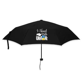 Ukraine Flag Ukrainian Patriot Fist Ukraine - Umbrella (small) - black - Front