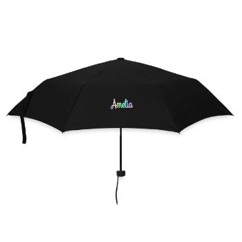AMELIA Rainbow Minimalist Cursive - Umbrella (small) - black - Front
