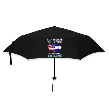 Half American Half Salvadoran - Umbrella (small) - black - Front