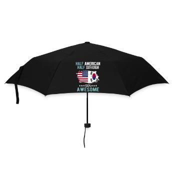 Moitié américain moitié sud-coréen - Parapluie standard - noir - Devant