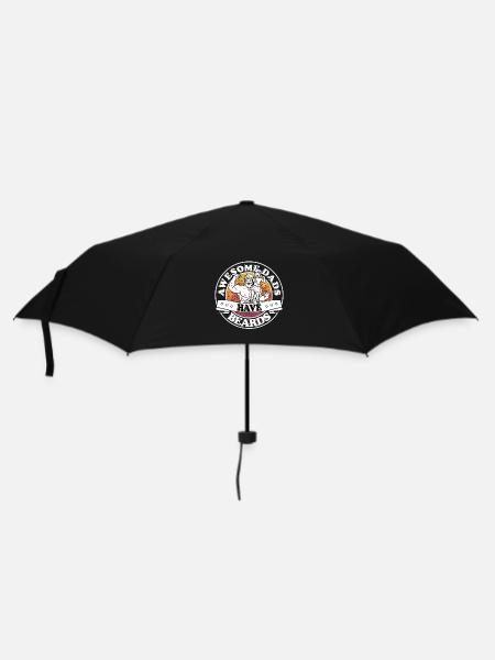 Awesome dads have beards - Umbrella (small) - black