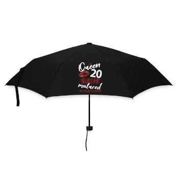20 year old girl 20 bday Queen 20 birthday - Umbrella (small) - black - Front