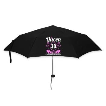 30 year old girl 30 bday Queen 30 birthday - Umbrella (small) - black - Front
