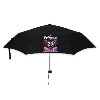 20 year old girl 20 bday Princess 20 birthday - Umbrella (small) - black - Front