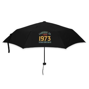Fabriqué En Juin 1973 Anniversaire Cadeau Vintage - Parapluie standard - noir - Devant