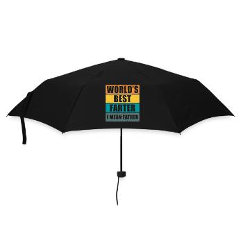 Farter Père Pète s’amuser à dire drôle Fête des Pères - Parapluie standard - noir - Devant