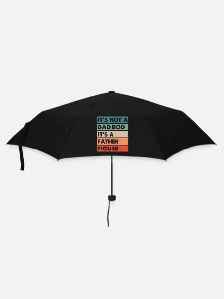 Dad Bod father figure - Regenschirm (klein) - Schwarz