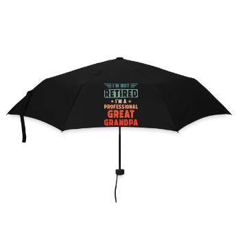 Grandpa Pension Saying - Umbrella (small) - black - Front