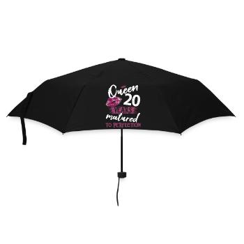 20 year old girl 20 bday Queen 20 birthday - Umbrella (small) - black - Front