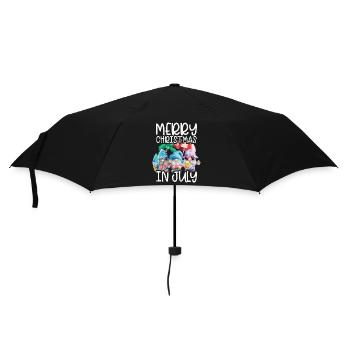 Elves Merry Christmas In July Tropical - Umbrella (small) - black - Front