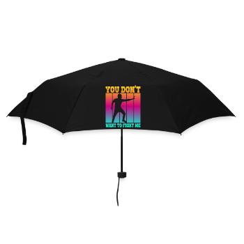Tu ne veux pas me combattre - Parapluie standard - noir - Devant